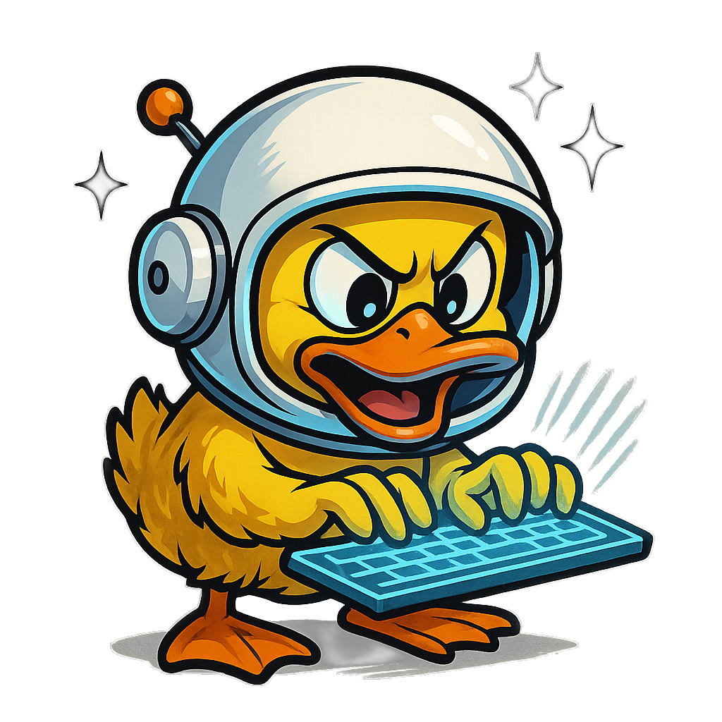 Duck at a console representing the AGENT role