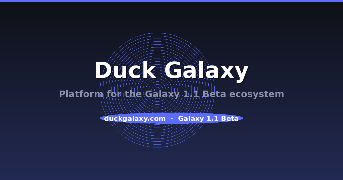 Duck Galaxy social banner