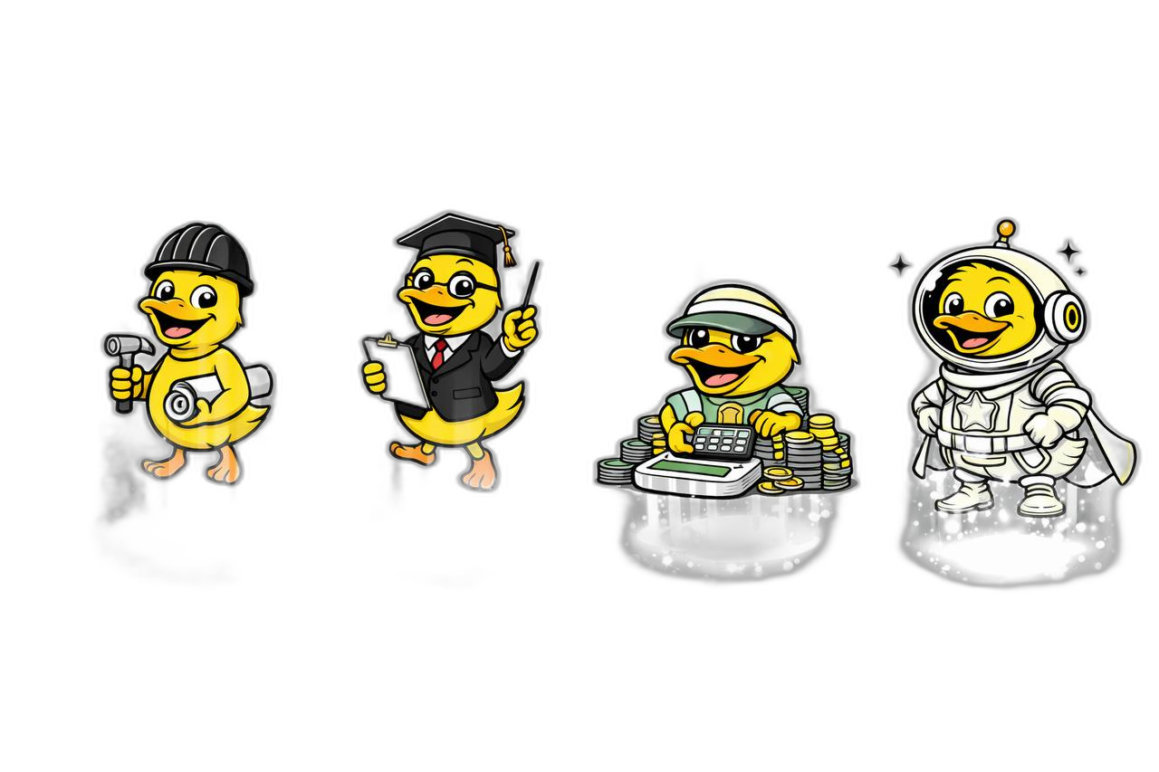 Space Duck agents in the Pond